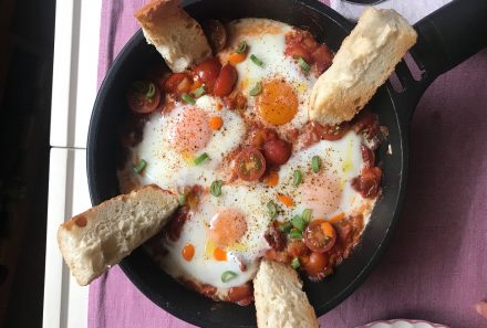 Receta de huevos escalfados